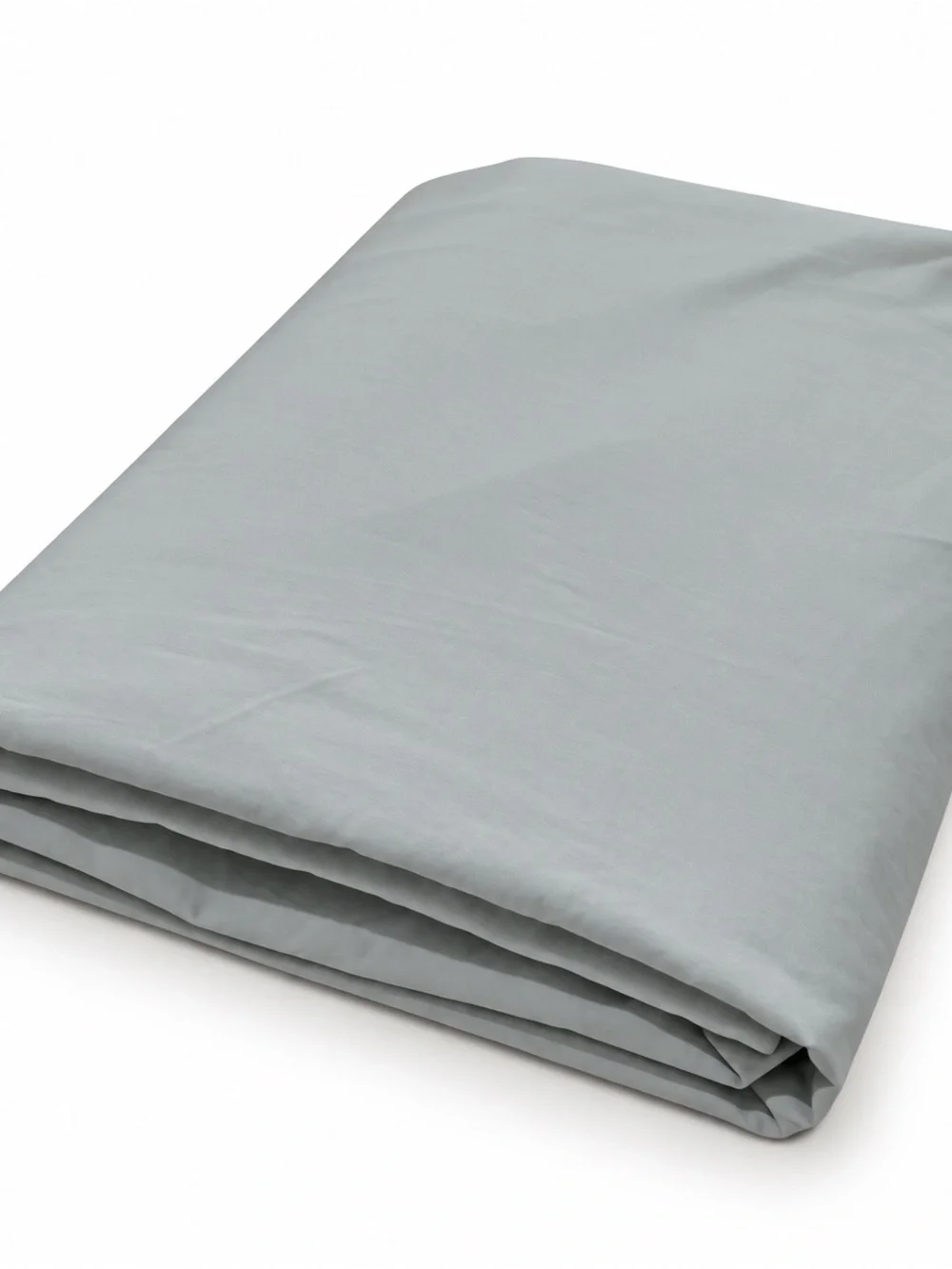 Vintage Wamsutta Fitted Sheet Steel Blue Made USA 100% Cotton
